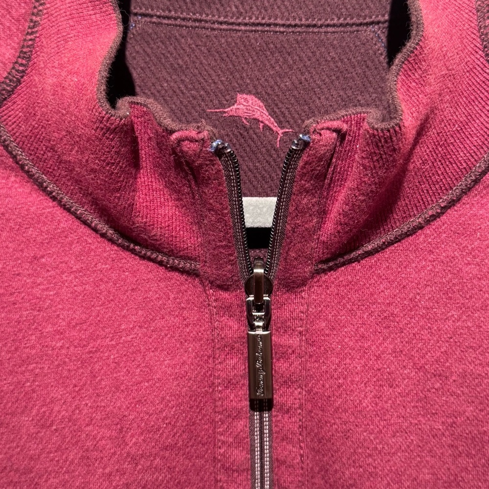 Tommy Bahama Flip-view/Reversible Men’s 1/4 Zip Jacket - Size XL - Picture 9 of 12